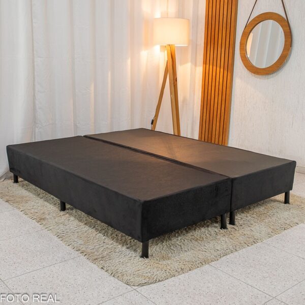 Box Queem Sued Preto 158x198x37 - Nosso Sonho