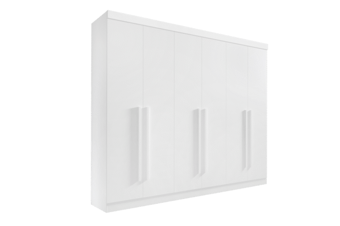 Guarda-Roupa 6 Portas Da Vinci Branco – D’DORO MÓVEIS - Imagem 2