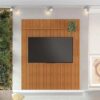 Painel Riso Cinamomo Ripado S/Nicho TV até 65 Polegadas Larg. 1.82m - JCM