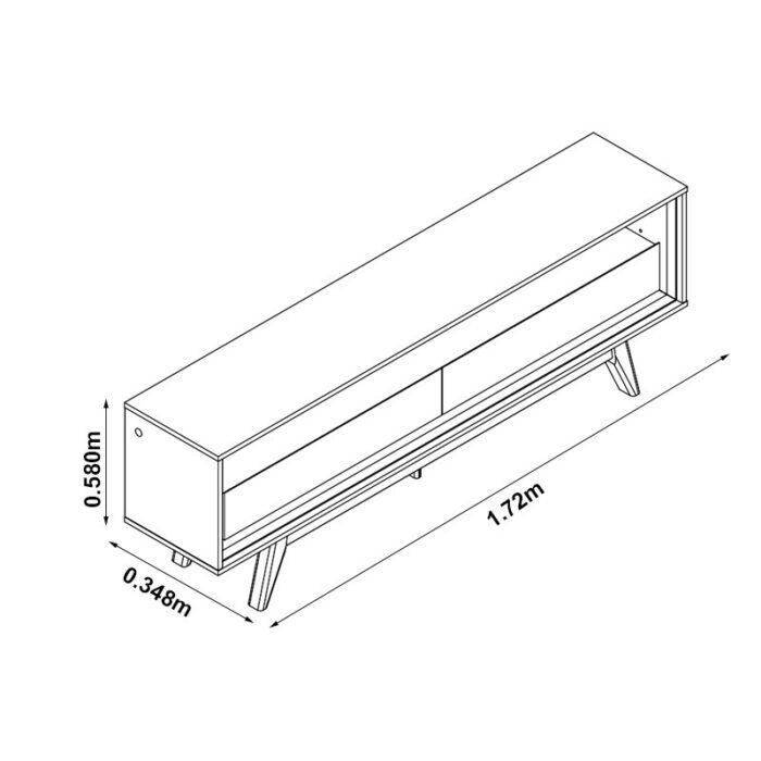 Rack Requinte Naturale/Off C/ Led 100% MDF TV até 65 Polegadas Larg. 1.72m - Gelius - Imagem 5
