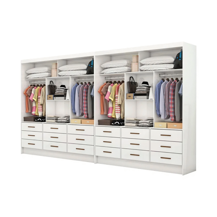 Closet Sevilha 1,62 m x 1,62 m Branco - CARIOCA MÓVEIS - Imagem 5