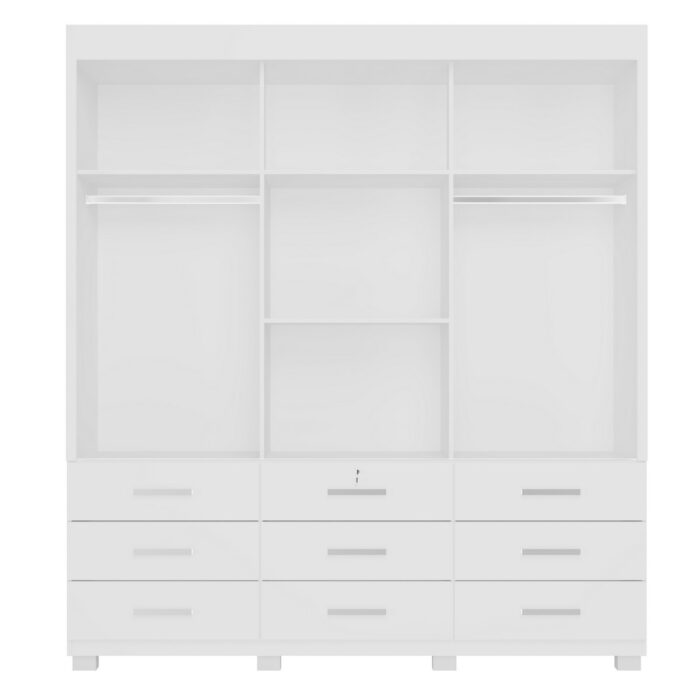 Guarda Roupa Itapema 2,02 m Branco - RUD RACK - Imagem 3