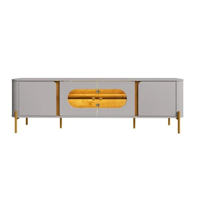Rack Bancada Juquehy Off/Nature C/LED TV até 75 Polegadas Larg. 1.80m - Bechara - Imagem 6