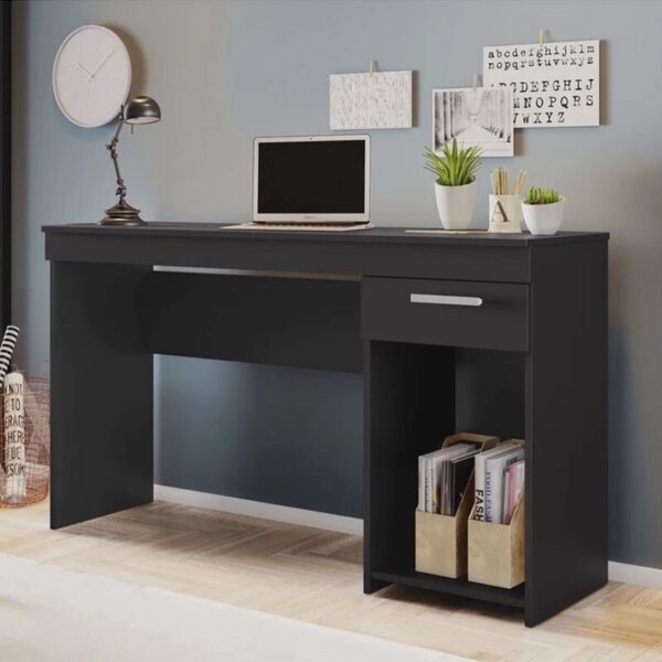 Mesa Office NT 2070 Preto 1 Gaveta Larg. 1.08m - Notável