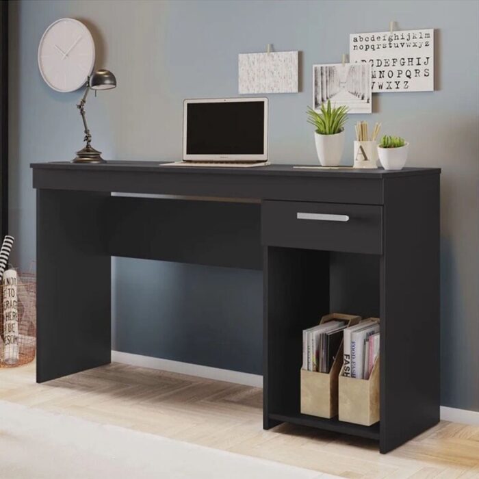 Mesa Office NT 2070 Preto 1 Gaveta Larg. 1.08m - Notável
