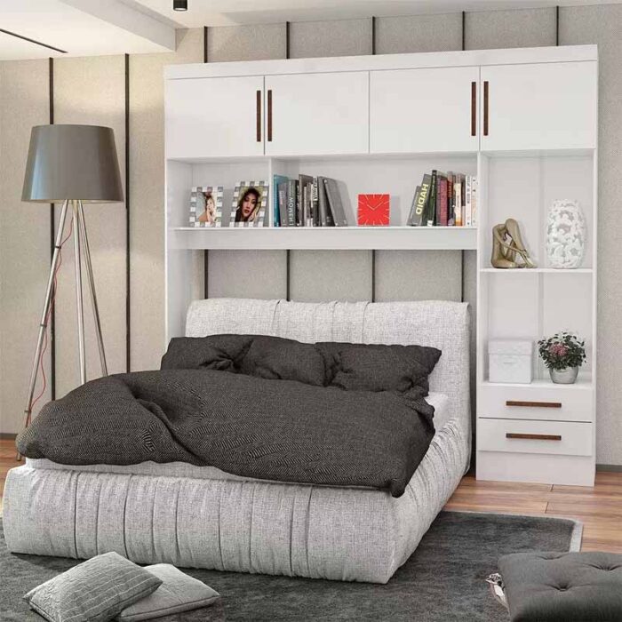 Modulado 4 Portas 2 Gavetas Branco S/Espelho Larg. 2.04m - Carioca