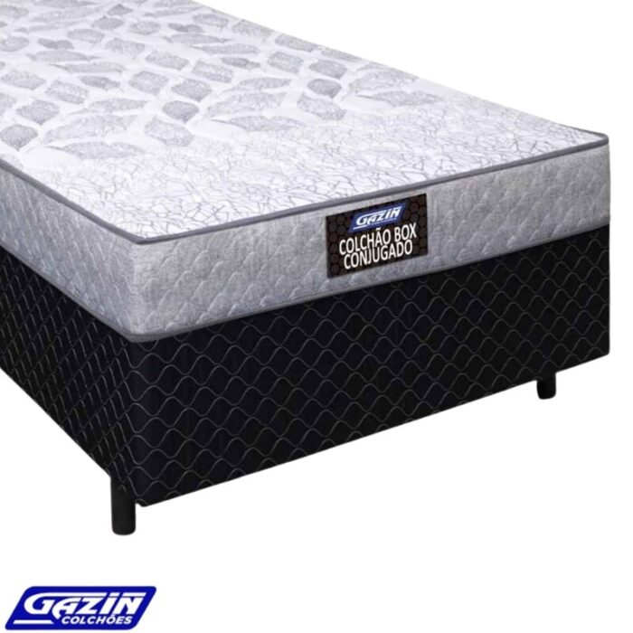 UniBox Solteiro Supreme Natural D28 88x188x53 Cinza - Gazin - Imagem 3