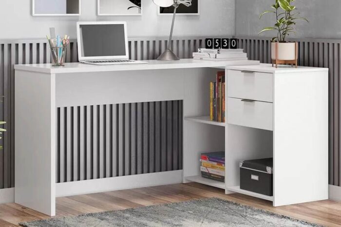 Mesa Office NT 2060 Branco 2 Gavetas Larg. 2.00m - Notável - Imagem 4