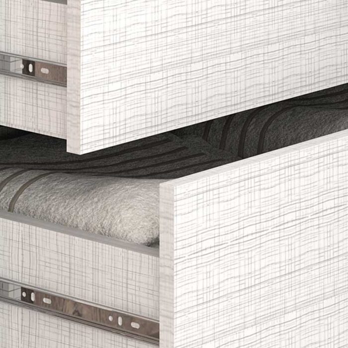 Roupeiro Heloisa Branco 2 Portas C/ 1 Espelho e Pés 100% MDF Larg. 1.80m - ACP - Imagem 4