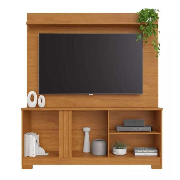 Home União Candian Cinamomo/Off Detalhe Ripado TV até 56 Polegadas Larg. 1.36m - JCM - Imagem 2