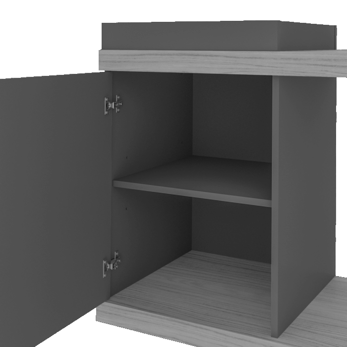 Rack Bar até 60" Madrid Pinho/Off White - ARTELY - Imagem 4