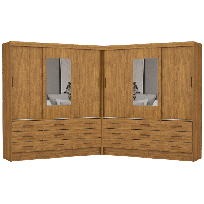 Closet Sevilha 1,62 m x 1,62 m Cinamono - CARIOCA MÓVEIS - Imagem 6