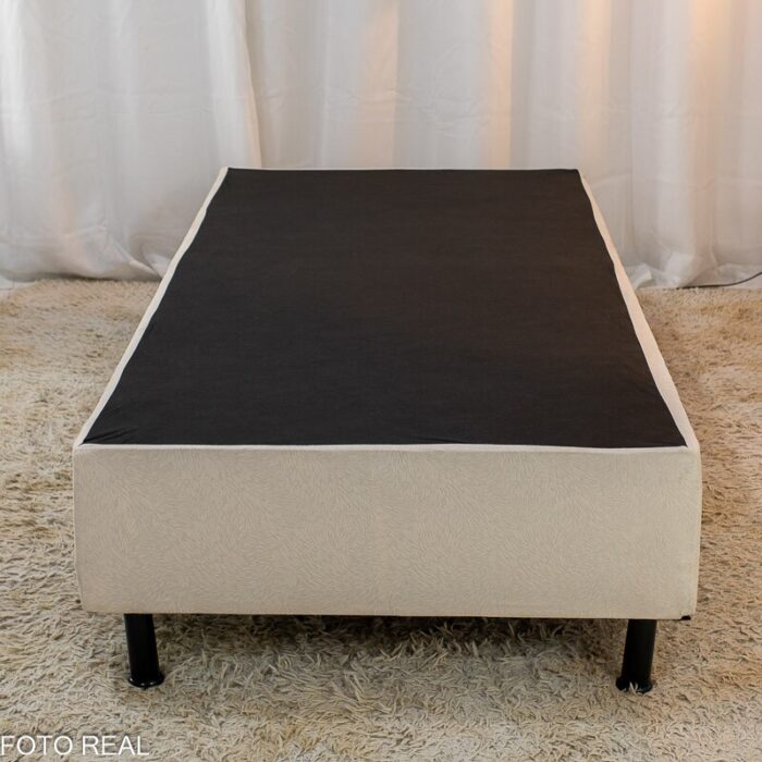 Box Solteiro Sued Bege 88x188x37 - Nosso Sonho - Imagem 2