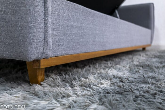 Sofá Cama Ipanema Baú larg. 2.05m Linho Cinza 2275 - Imagem 9