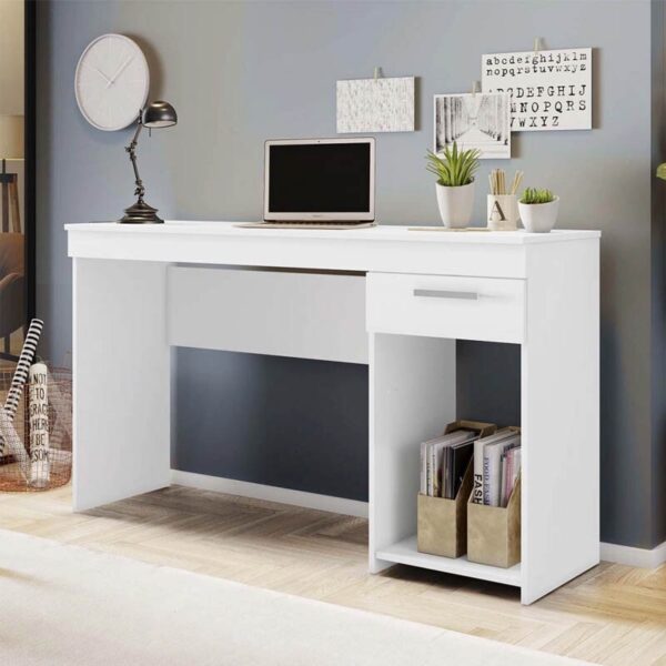Mesa Office NT 2070 Branco 1 Gaveta Larg. 1.08m - Notável