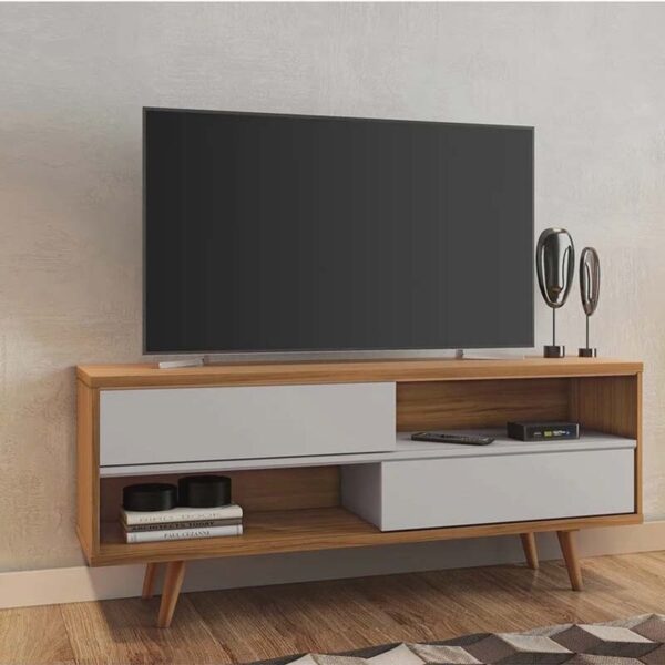 Rack Bancada NT 1180 Freijó/Off TV até 50 Polegadas Larg.1.35m - Notável