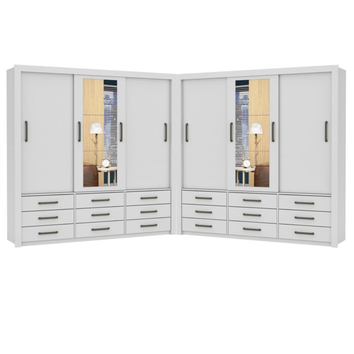 Closet Anjos 1,91 m x 1,91 m Branco – CARIOCA MÓVEIS - Imagem 4