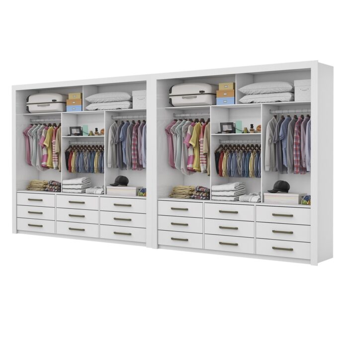 Closet Anjos 1,91 m x 1,91 m Branco – CARIOCA MÓVEIS - Imagem 3