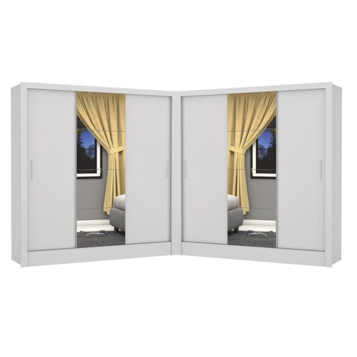 Closet Dubai/Santiago 1,79 m x 1,79 m Branco – CARIOCA MÓVEIS - Imagem 2