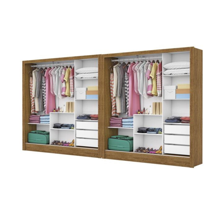 Closet Dubai/Santiago 1,79 m x 1,79 m Preto – CARIOCA MÓVEIS - Imagem 5