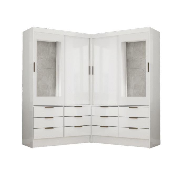 Closet Sevilha 1,08 m x 1,08 m Branco - CARIOCA MÓVEIS - Imagem 3