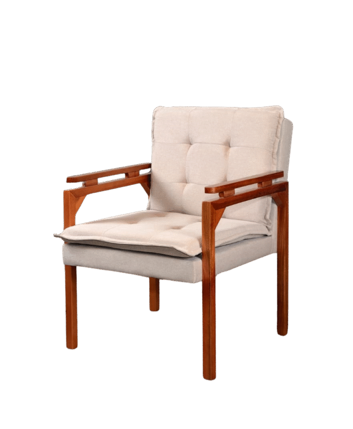 Poltrona Belíssima Linho Bege - JOSEBE DECOR - Imagem 2