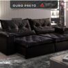 Sofá Retrátil e Reclinável Ouro Preto 240 Preto – MONTANO ESTOFADOS