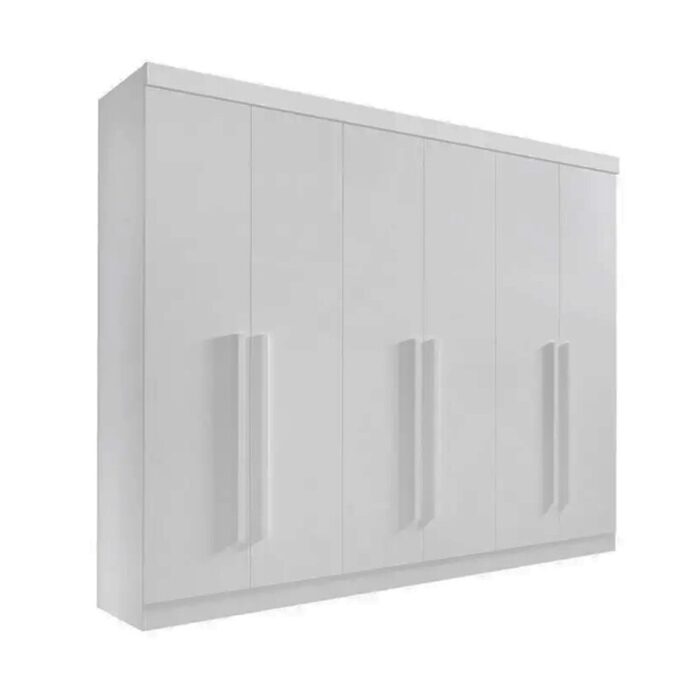 Roupeiro Casal Da Vinci Plus Branco 6 Portas 6 Gavetas 100% MDF Larg. 2.75m - D Doro - Imagem 3