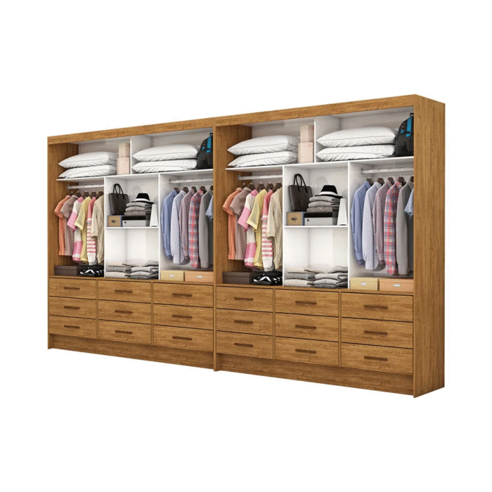 Closet Sevilha 1,62 m x 1,62 m Cinamono - CARIOCA MÓVEIS - Imagem 5
