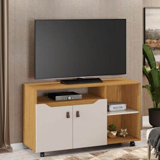 Rack Seleto Cinamomo/Off TV até 49 Polegadas Larg. 1.21m - JCM