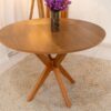 Mesa de Jantar Simpatia Tampo Redondo 108×108 Cinamomo - JCM
