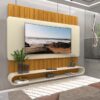 Home Suspenso Prime Naturale/Off Ripado TV até 75 Polegadas Larg. 1.83m - Gelius