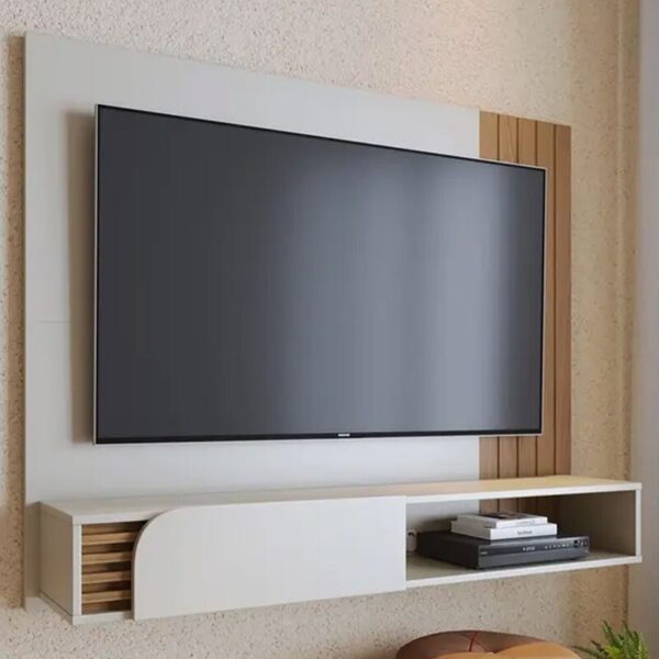 Home Suspenso Jurerê Off/Freijó Para TV até 60 Polegadas Larg. 1.60m - Colibri