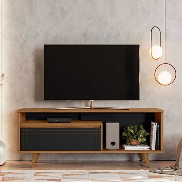 Rack Bancada NT 1315 Freijó/Preto TV até 60 Polegadas Larg. 1.63m - Notável