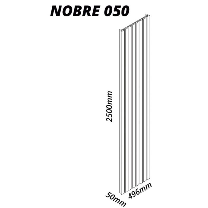 Painel Nobre Ripado 100% MDF Larg. 0.50m Naturale Gelius - Imagem 4