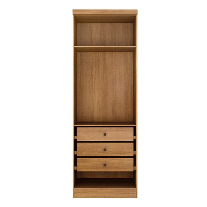 Modulado Rizon Cumaru/Fendi Fosco 2 Portas 3 Gavetas 100% MDF Larg. 0.804m - Novo Horizonte - Imagem 2