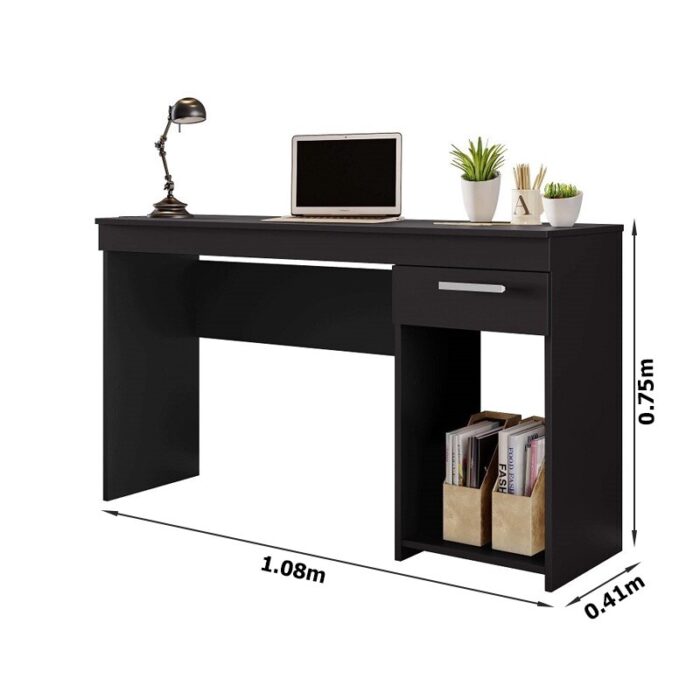 Mesa Office NT 2070 Preto 1 Gaveta Larg. 1.08m - Notável - Imagem 5
