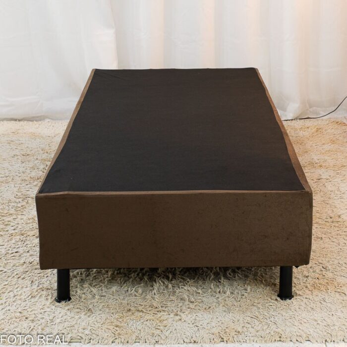 Box Solteiro Sued Marrom 88x188x37 - Nosso Sonho - Imagem 2