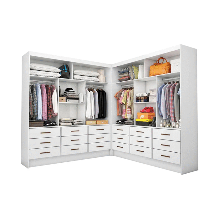 Closet Sevilha 1,62 m x 1,62 m Branco - CARIOCA MÓVEIS - Imagem 4