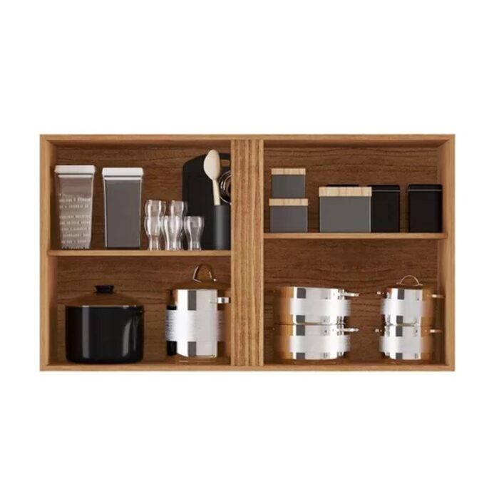 Aéreo Pérola 2 Portas Cinamomo/Preto Larg. 1.20m - Sallêto - Imagem 2