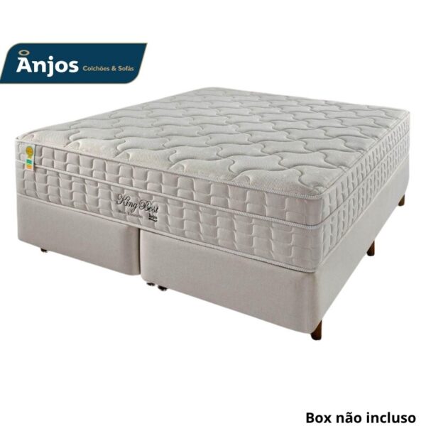 Colchão Queem King Best 158x198x28 Molas Ensacadas Pocket - Anjos