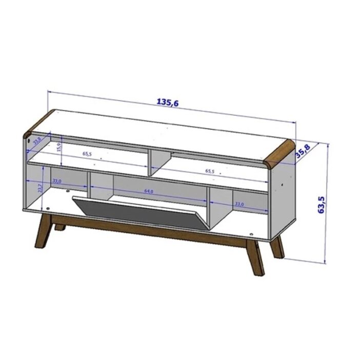Sofá Retrátil Reclinável Grécia Veludo Bege Larg. 2.00m + Rack Lazuli Off TV até 55 Polegadas Larg. 1.35m - Bechara - Imagem 13