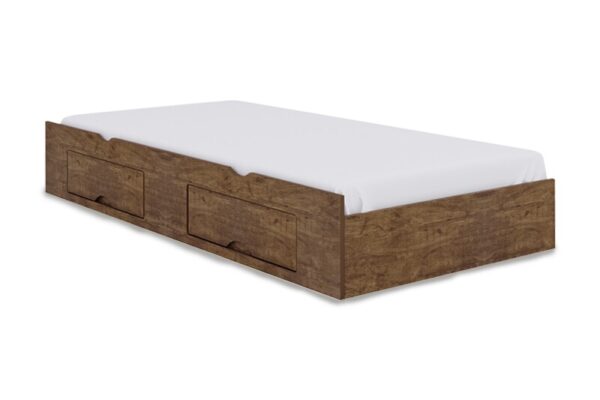 Cama Auxiliar Solteiro 2 Gavetas Ypê 93x188x33 - D Doro