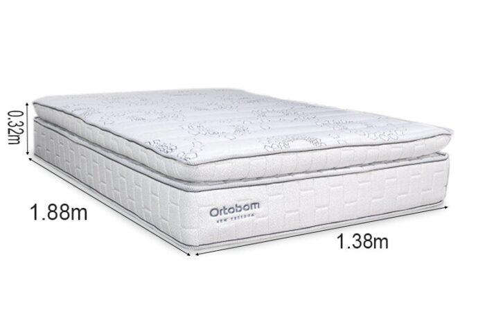 Colchão Casal New Freedom 138x188x32 Molas Ensacadas Pocket Espuma Viscoelástica D33 - Ortobom - Imagem 4