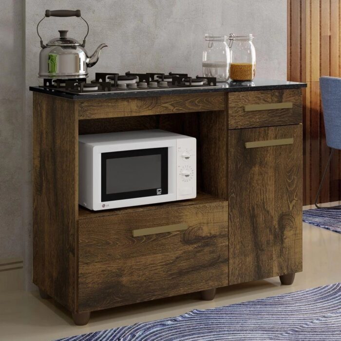 Balcão para Cooktop 5 Bocas Violeta Ypê – KAIKI MÓVEIS
