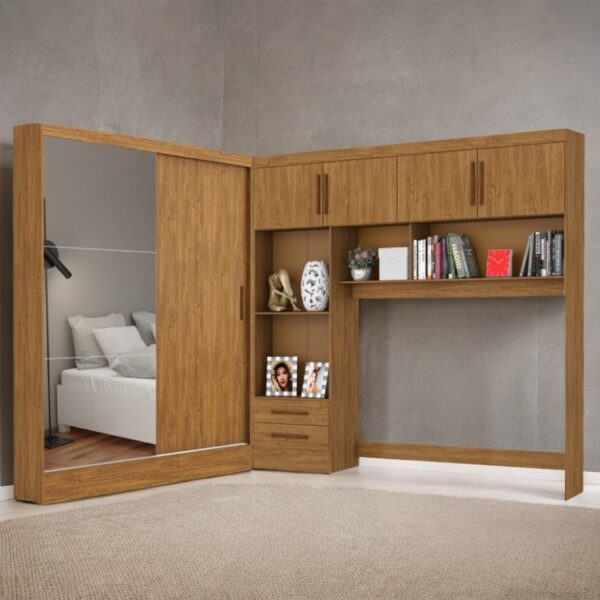 Modulado 4 Portas + Guarda-Roupa 2 Portas Santiago/Belém Plus Cinamono – CARIOCA MÓVEIS