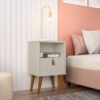Mesa de Cabeceira Búzios Off White - LINEA BRASIL
