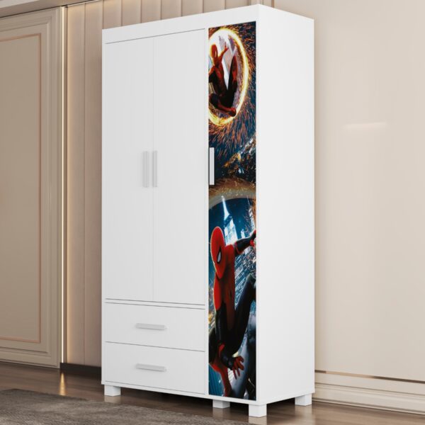 Guarda-Roupa 4 Portas Lívia 0,89 m (Menino) Homem-Aranha 14 – MADEC/VJ MÓVEIS