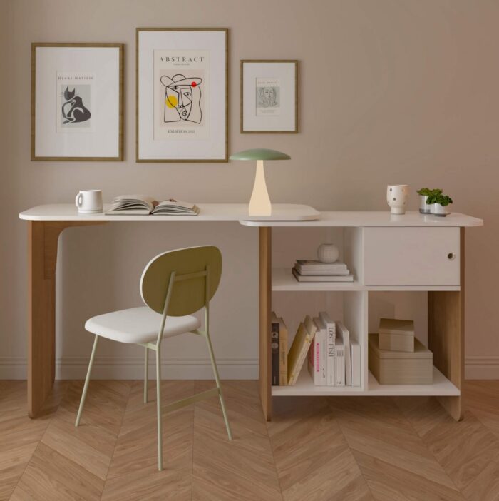 Escrivaninha Nomad Cinamono/Off White - ARTELY - Imagem 5