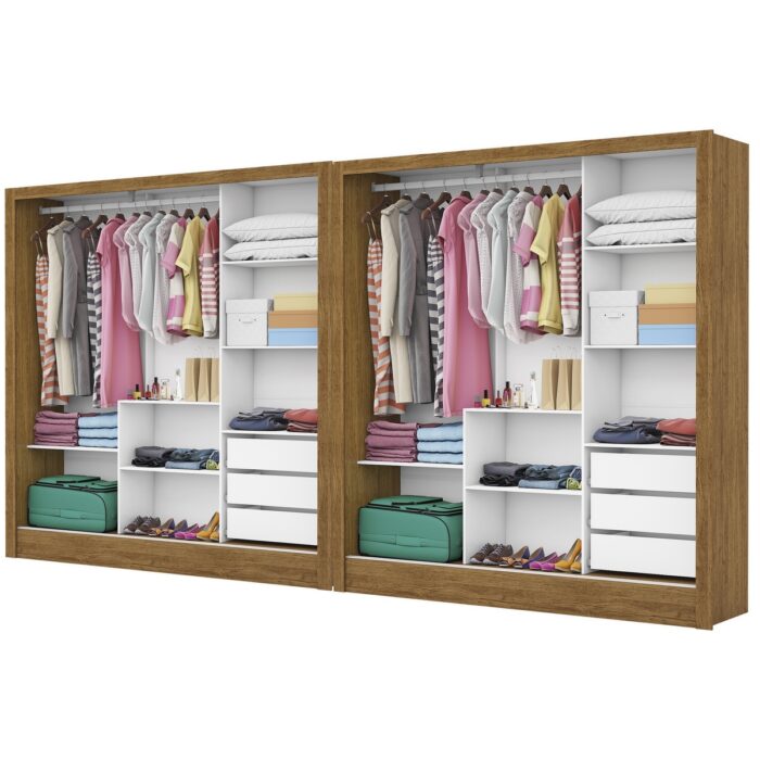 Closet Dubai/Santiago 1,79 m x 1,79 m Cinamono – CARIOCA MÓVEIS - Imagem 4